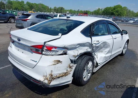 2018 Ford Fusion Hybrid S from USA, damaged, VIN 3FA6P0UU1JR204607